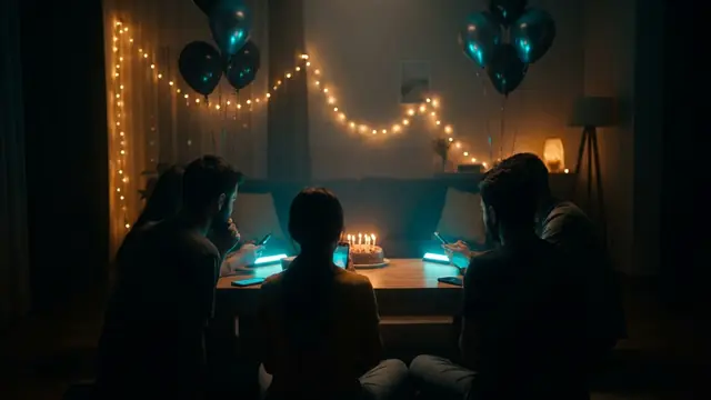 Vänner spelar ett musikspel på en fest: Musikspel för Födelsedagsfest: Roliga Idéer Som Får Alla att Sjunga Med