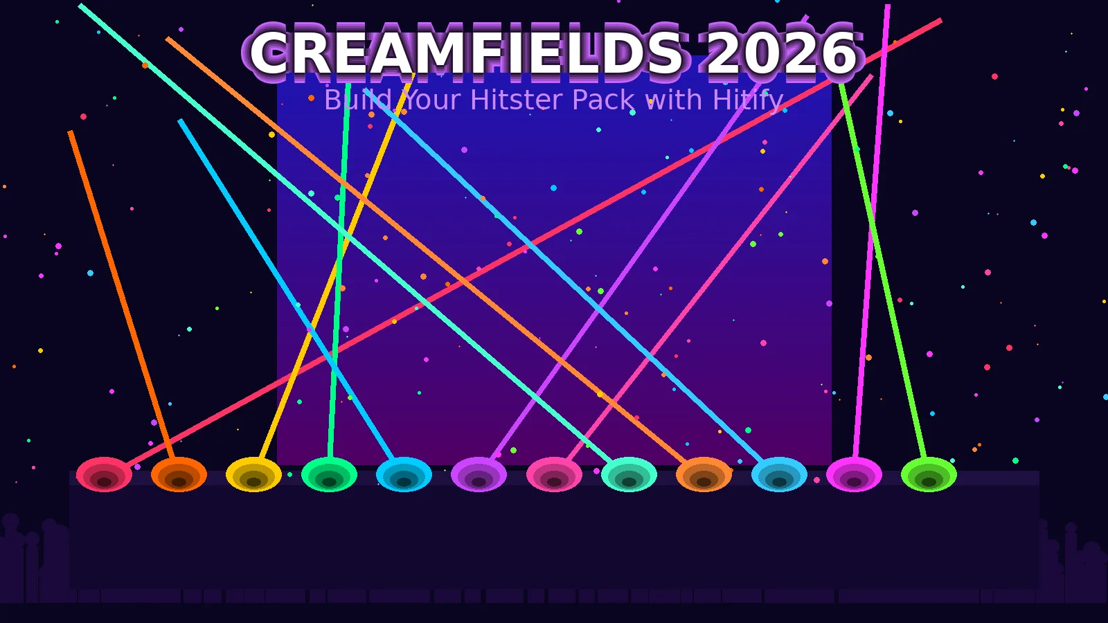 Lag ditt eget Creamfields 2026 Hitster-pack med Hitify