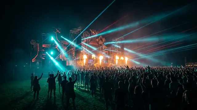 Festivalscen på natten: Skapa ditt eget Decibel Outdoor 2026 Hitster-paket med Hitify