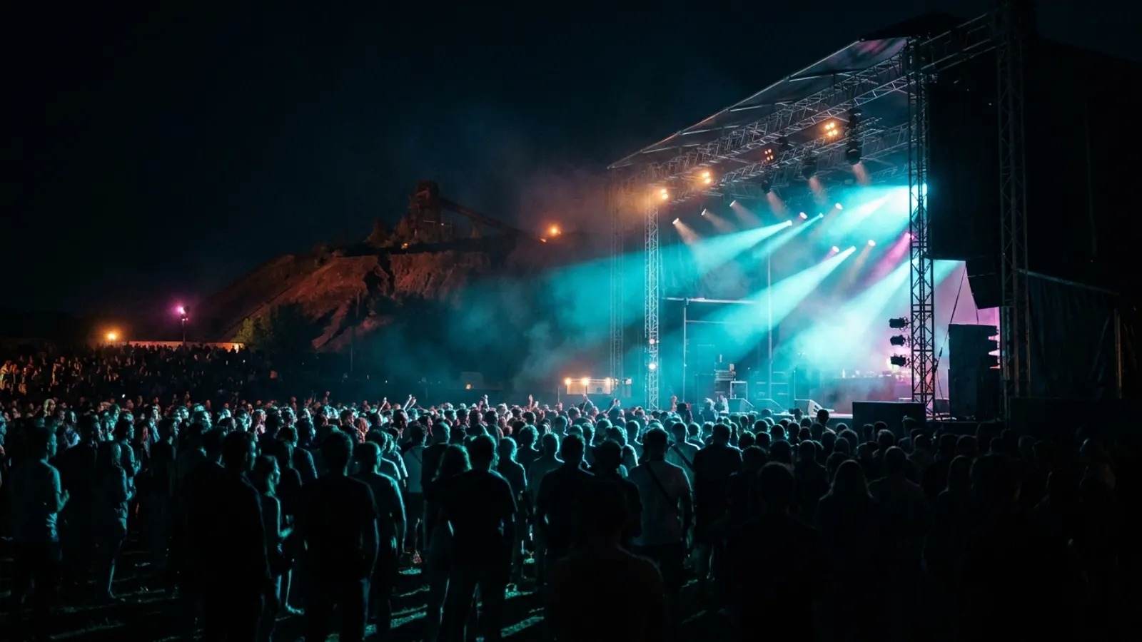 Festivalové pódium v noci: Vytvorte si vlastni Dour Festival 2026 Hitster pack s Hitify