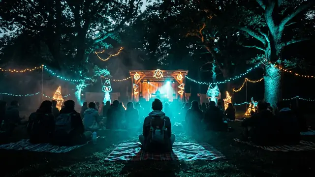 Festivalscen på natten: Skapa ditt eget Electric Picnic 2026 Hitster-paket med Hitify