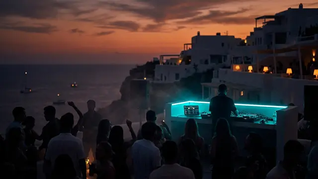 Festivalscen på natten: Skapa ditt eget Ibiza Closing Season Hitster-paket med Hitify