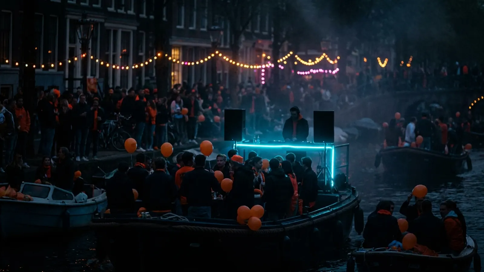 Des amis jouent à un jeu musical en soirée: Jeux de Fête pour Koningsdag: Divertissement Musical pour les Célébrations du Jour du Roi