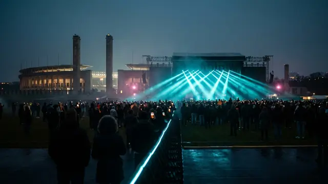 Festivalscen på natten: Skapa ditt eget Lollapalooza Berlin 2026 Hitster-paket med Hitify
