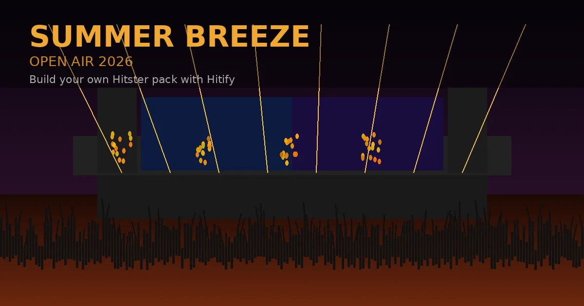 Yong Hitify da zao Summer Breeze Open Air 2026 Hitster pai zu