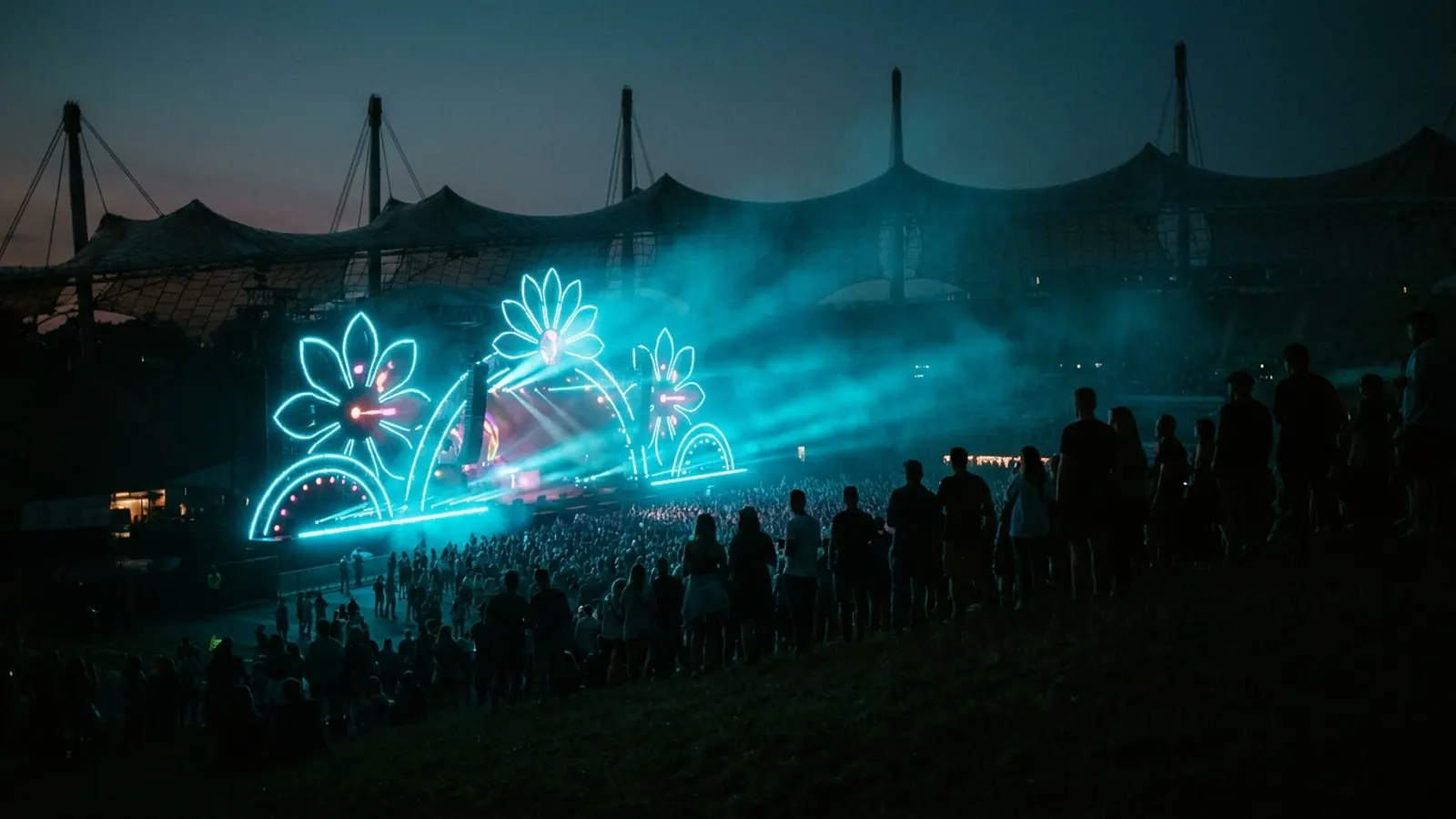 Festivalové pódium v noci: Vytvořte si vlastní Superbloom 2026 hudebni kviz balíček s Hitify